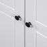 Maison Madeleine -  3Door Wardrobe White 118x50x171.5 cm Pine Panama Range